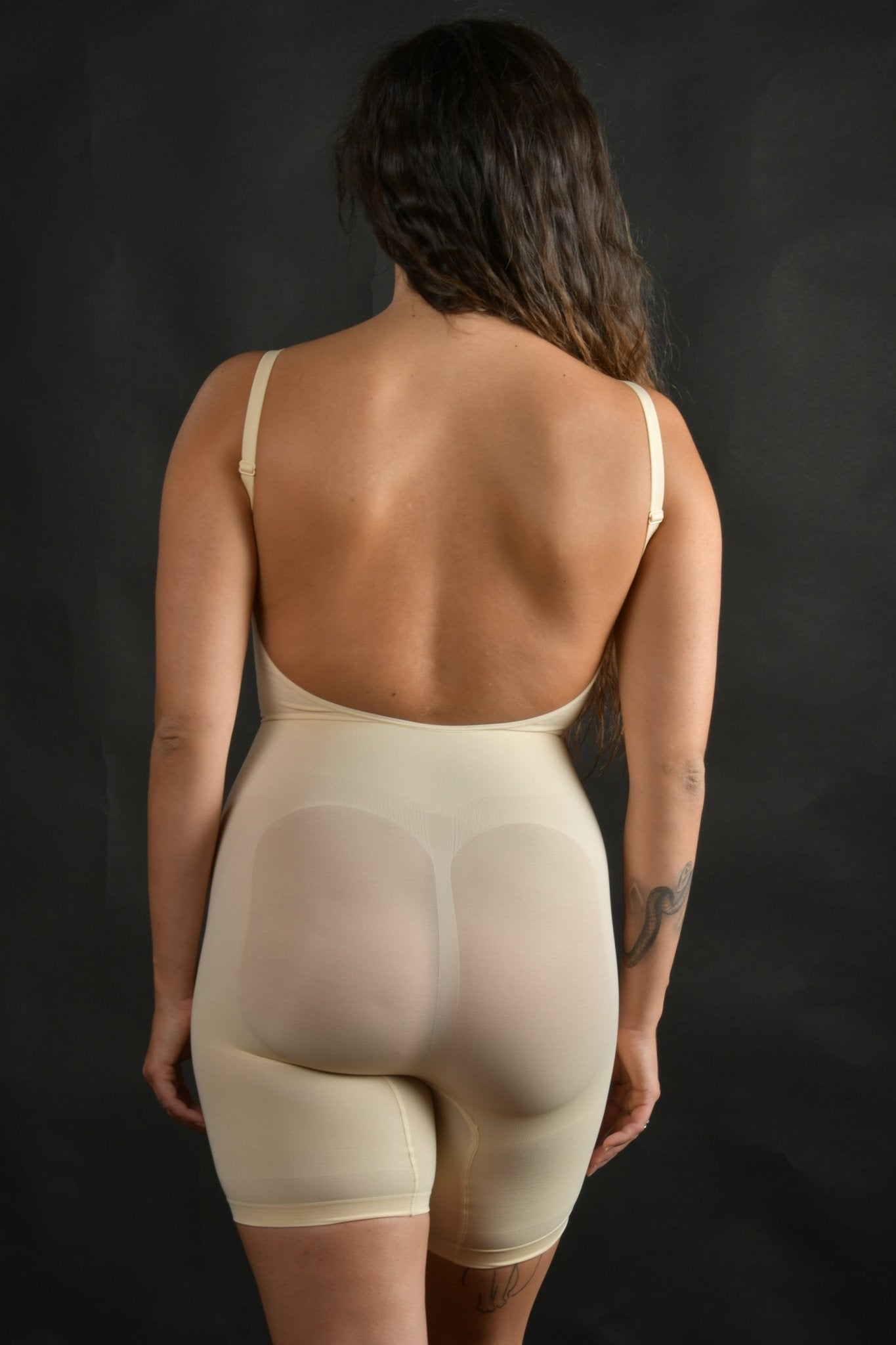 Body schiena scoperta senza cuciture contenitivo meta gamba - Intimo modellante snellente contenitivo donna