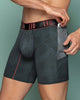 Boxer uomo sportivo tessuto antibatterico con tasca laterale - Intimo modellante snellente contenitivo donna